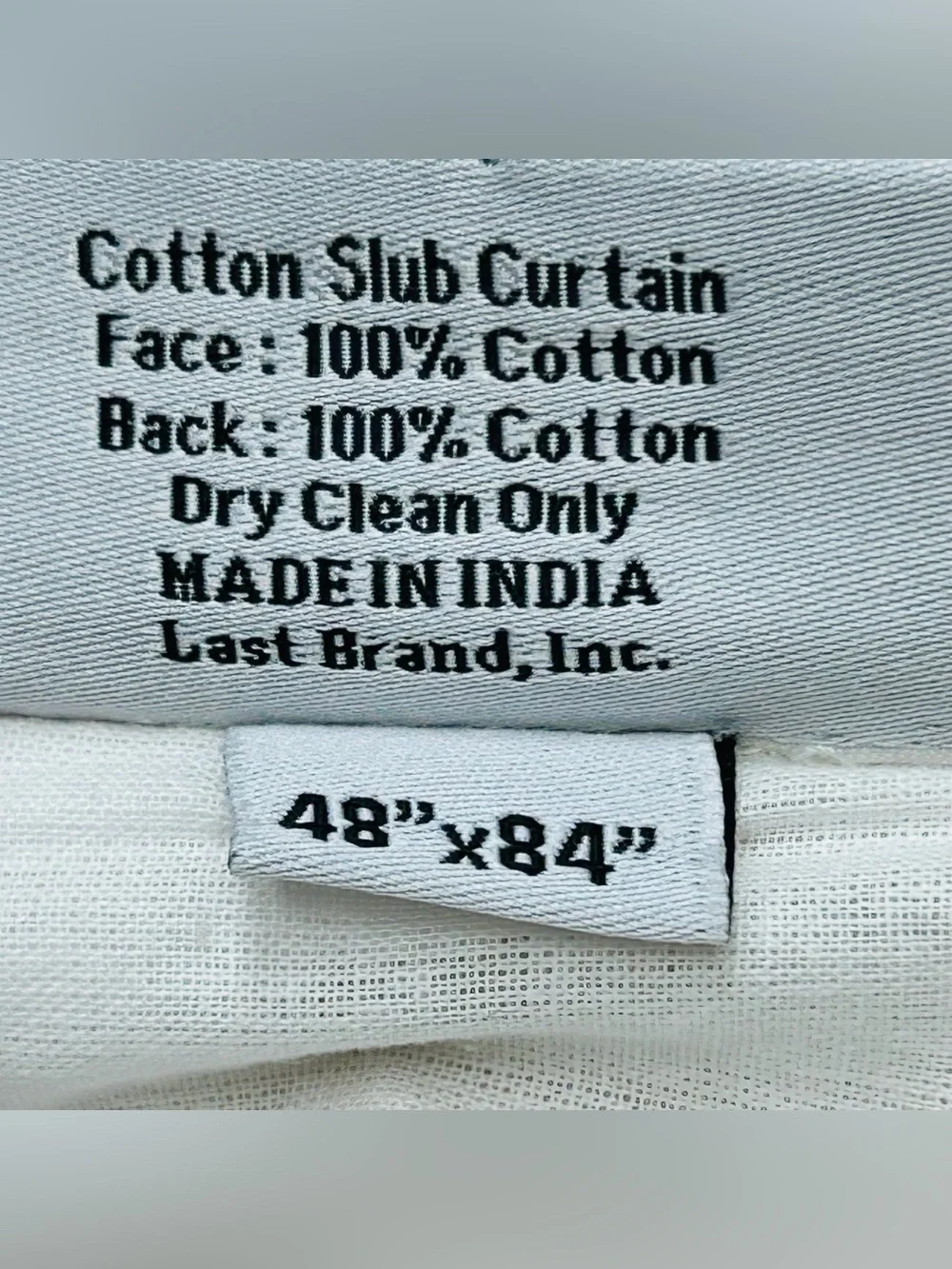 QUINCE Set Of 2 48x84 Cotton Slub Curtains Natural 9265